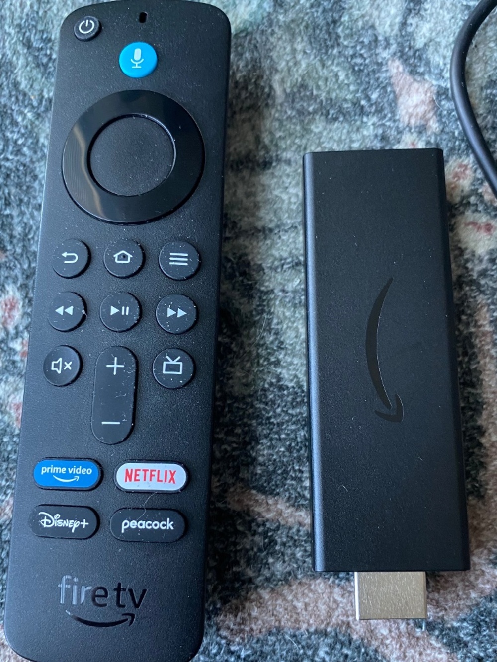 Amazon Fire TV w/ wires and charger